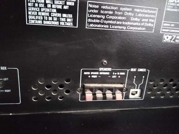 Wieża SharpSYSTEM-W11H z szafką 4 głośniki gramofon igły