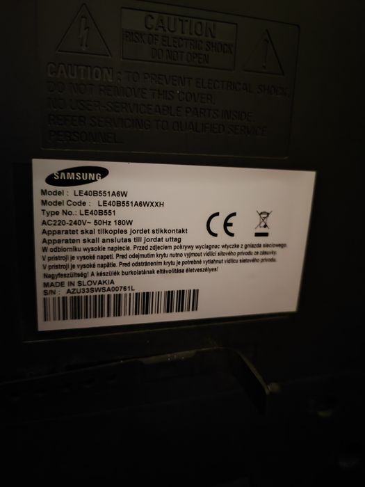Telewizor Samsung 40 cali LE40B551A6W