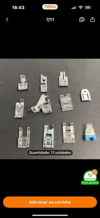 Kit de pes para maquina de costura