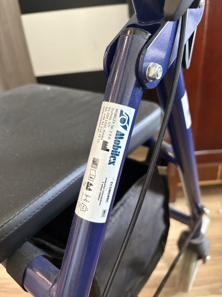 Podpórka inwalidzka czterokołowa - balkonik  IMPALA Mobilex do 150 kg
