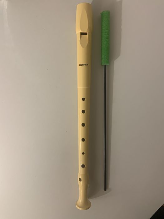 Flauta com limpador e capa