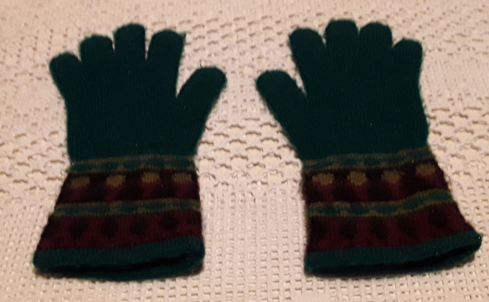 Luvas de inverno verdes, como novas!