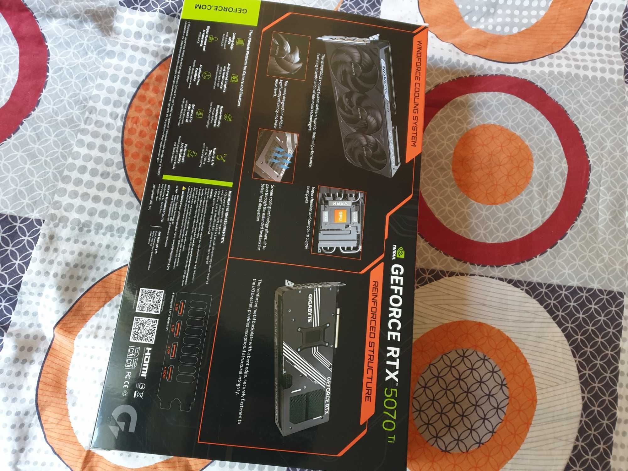 RTX 5070TI WINDFORCE OC SSF 16GB 256-bit DLSS 4.0 jak nowa!!
