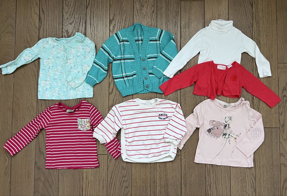 Теплі дитячі речі на дівчинку на вибір 80, 86 см 9-12, 12-18 міс.