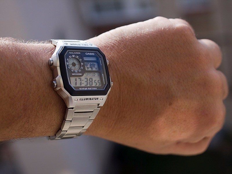 Годинник  CASIO AE-1200WH Illuminator ілюмінатор карта міра