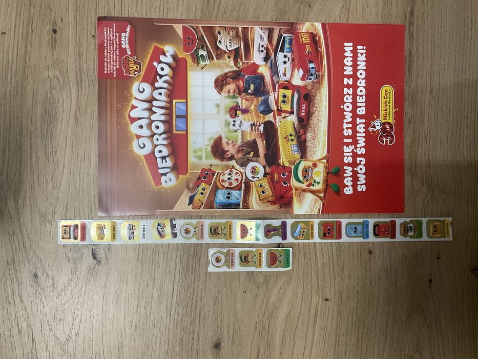 Biedroniaki Biedronka Naklejki 17 sztuk Szybka Wysylka