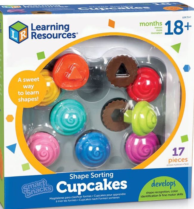 Навчальний сортер Learning resources Cupcakes Капкейки