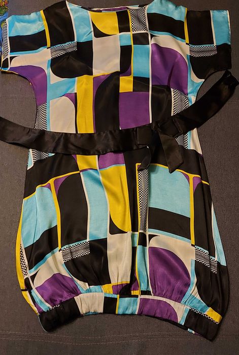 Sukienka elegancka - wzory geometryczne 38