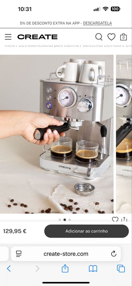 Maquina de cafe Create