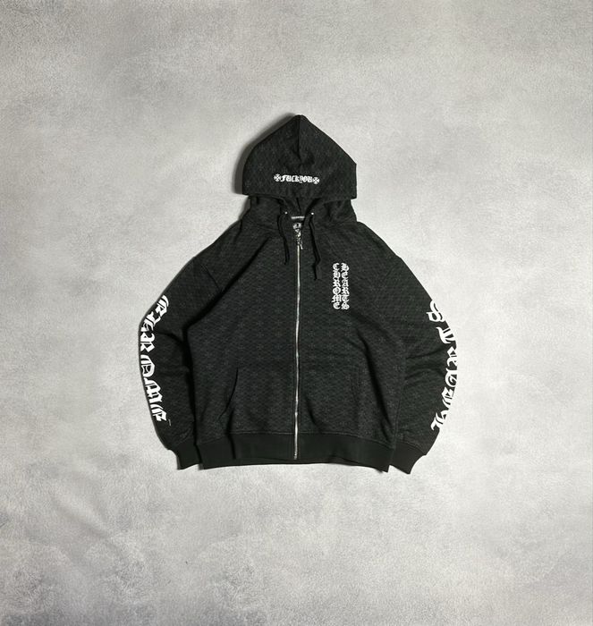Зіп-Худі Chrome Hearts Monogram Plus Cross All Over Print ZipUp hoodie