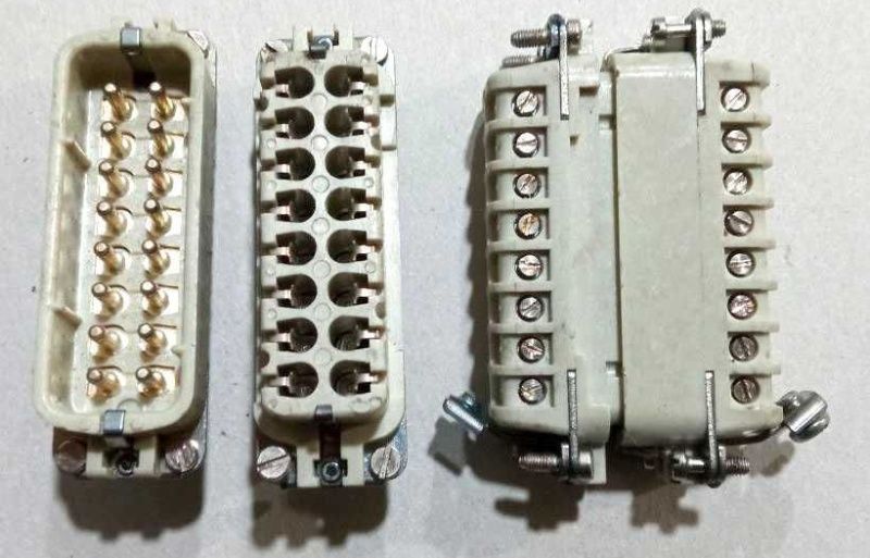 Роз'єм промисловий багатопіновий багатоконтактний типу HDC