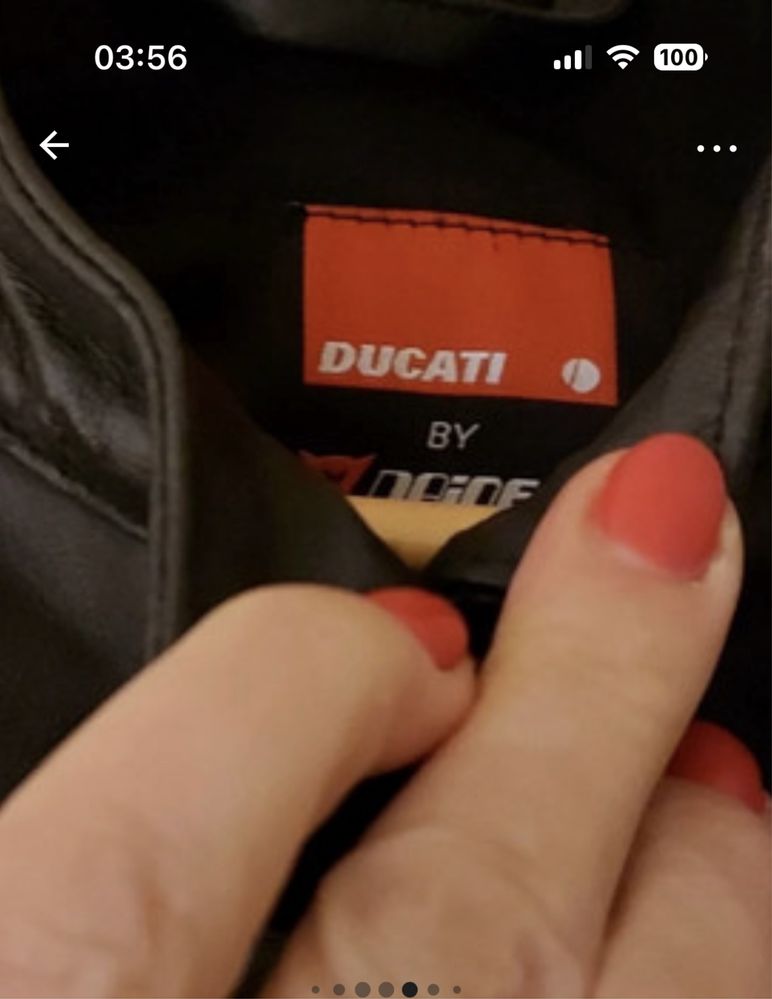 Casaca couro Ducati Dainese tam S(42 italiano)