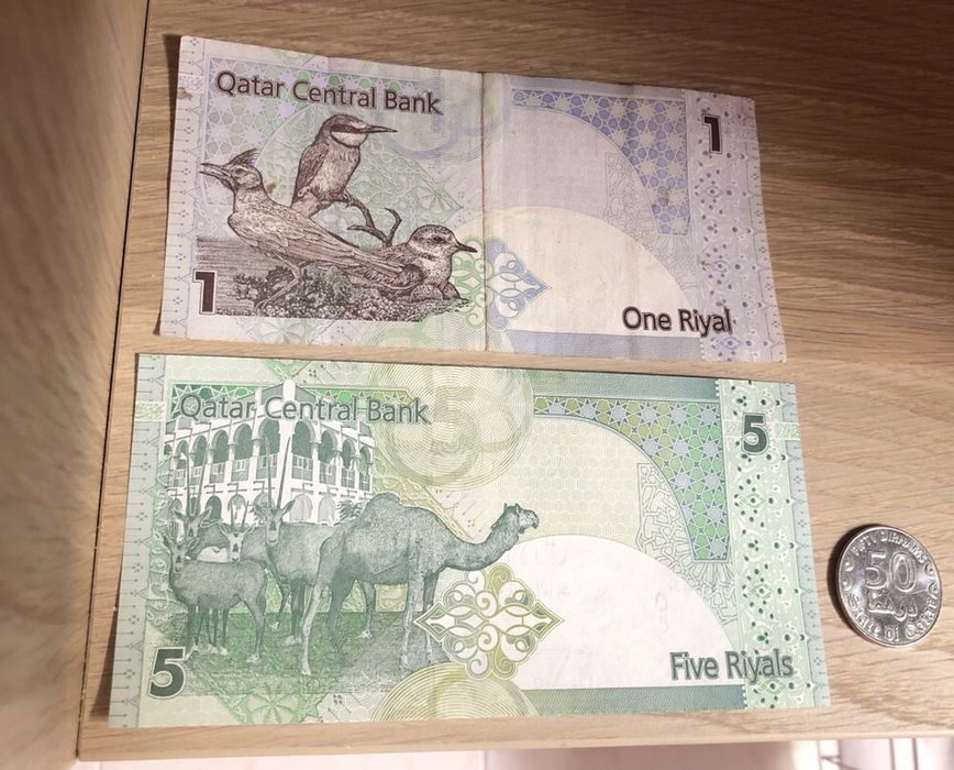 Notas e Moeda QATAR