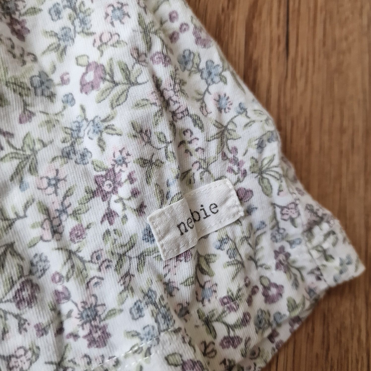 Koszula bluzka Newbie 80 długi rękaw bawełna Zara print