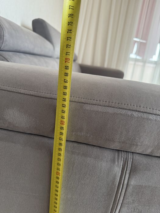 Сірий диван  Frankof. Модель Martyn (розкладний з спальним місцем)