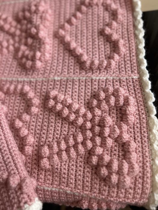 Kocyk dzieciecy recznie robiony