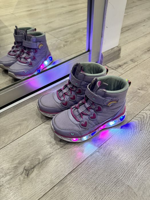 Ботінки демі кросівки Skechers з підсвіткою