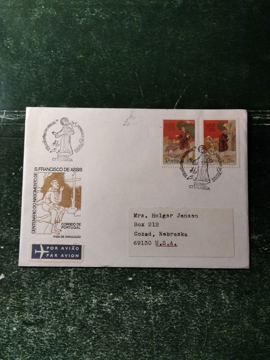 1982 FDC 8° Centenário Do Nascimento De São Francisco de Assis