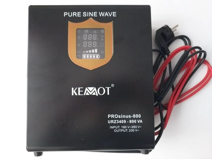 ИБП Kemot URZ3409 LED 800 ВА / 500 Вт 12 В с правильной синусоидой