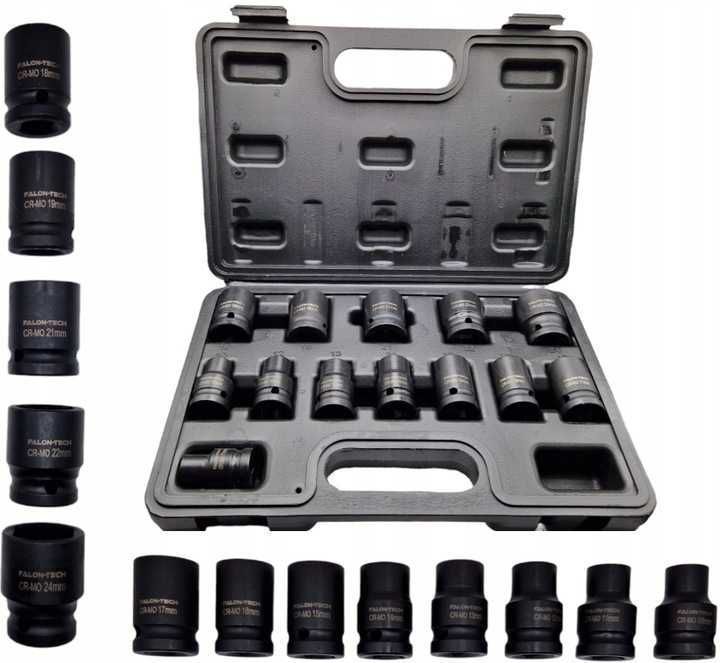 Набір торцевих ударних головок Falon Tech 10-24 мм 1/2" FT1213