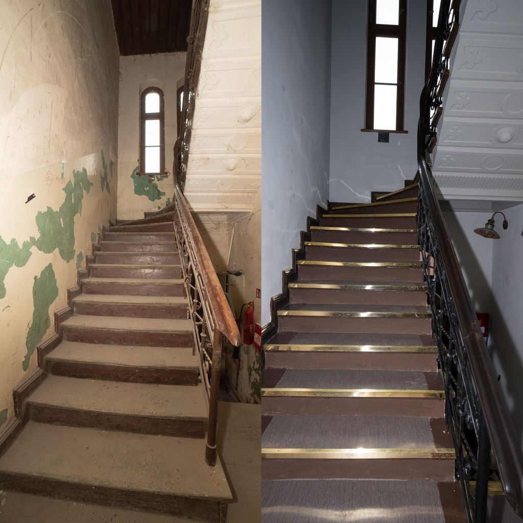 Renowacja drzwi okien schodów stropów werand
