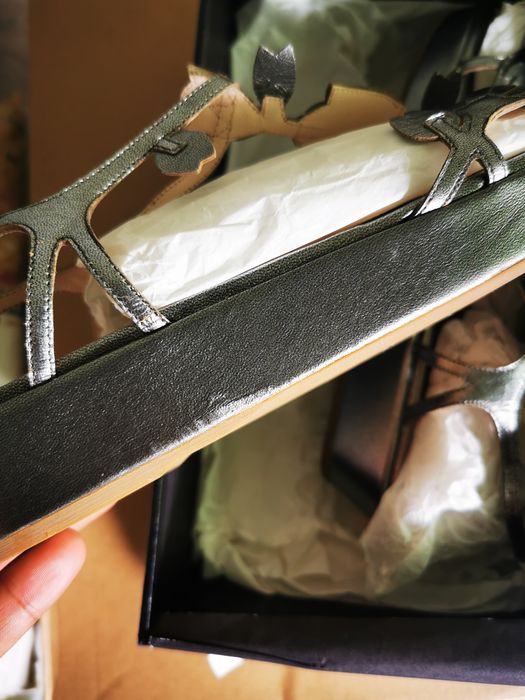 Sandálias Prada Silk Fume'Liber Tamanho 38