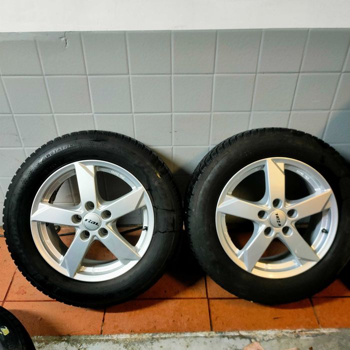 Koła zimowe Rial Audi VW Seat Skoda 5x112 215/60/16 Dunlop 6.5mm