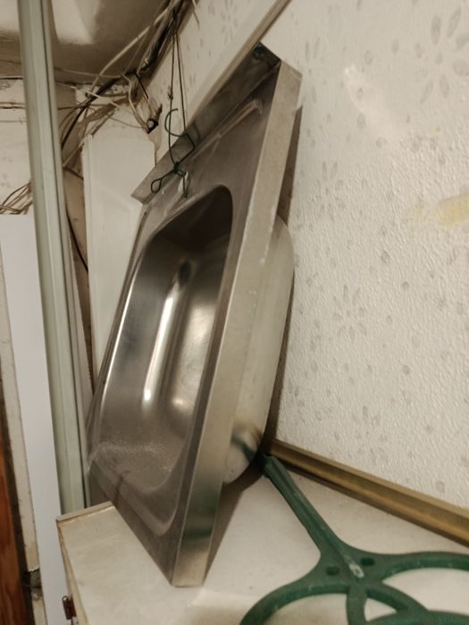 Мийка з нержавіючої сталі 50*50см зовнішня