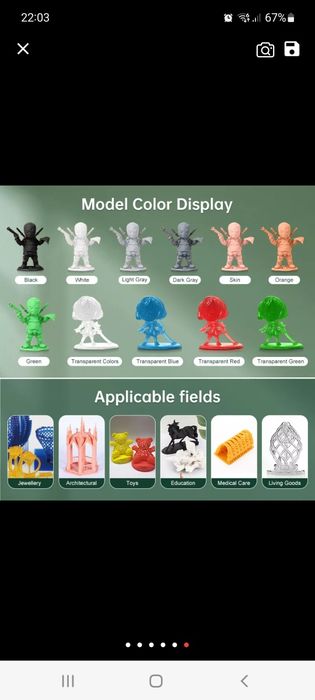 Resina para impressora 3d sunlu  azul transparente e verde