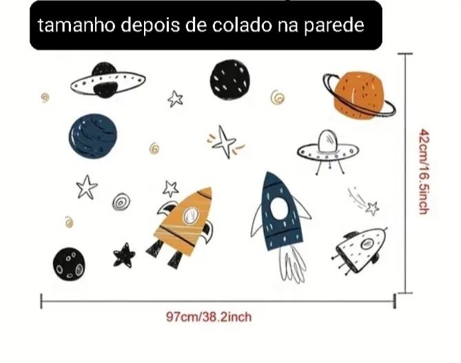 Autocolates parede Espaço