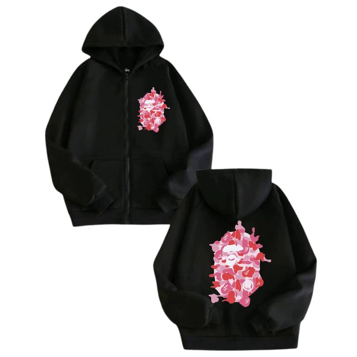 Зип-Худи BAPE A Bathing APE  Baby Milo Camo унисекс Бейп Кофта New