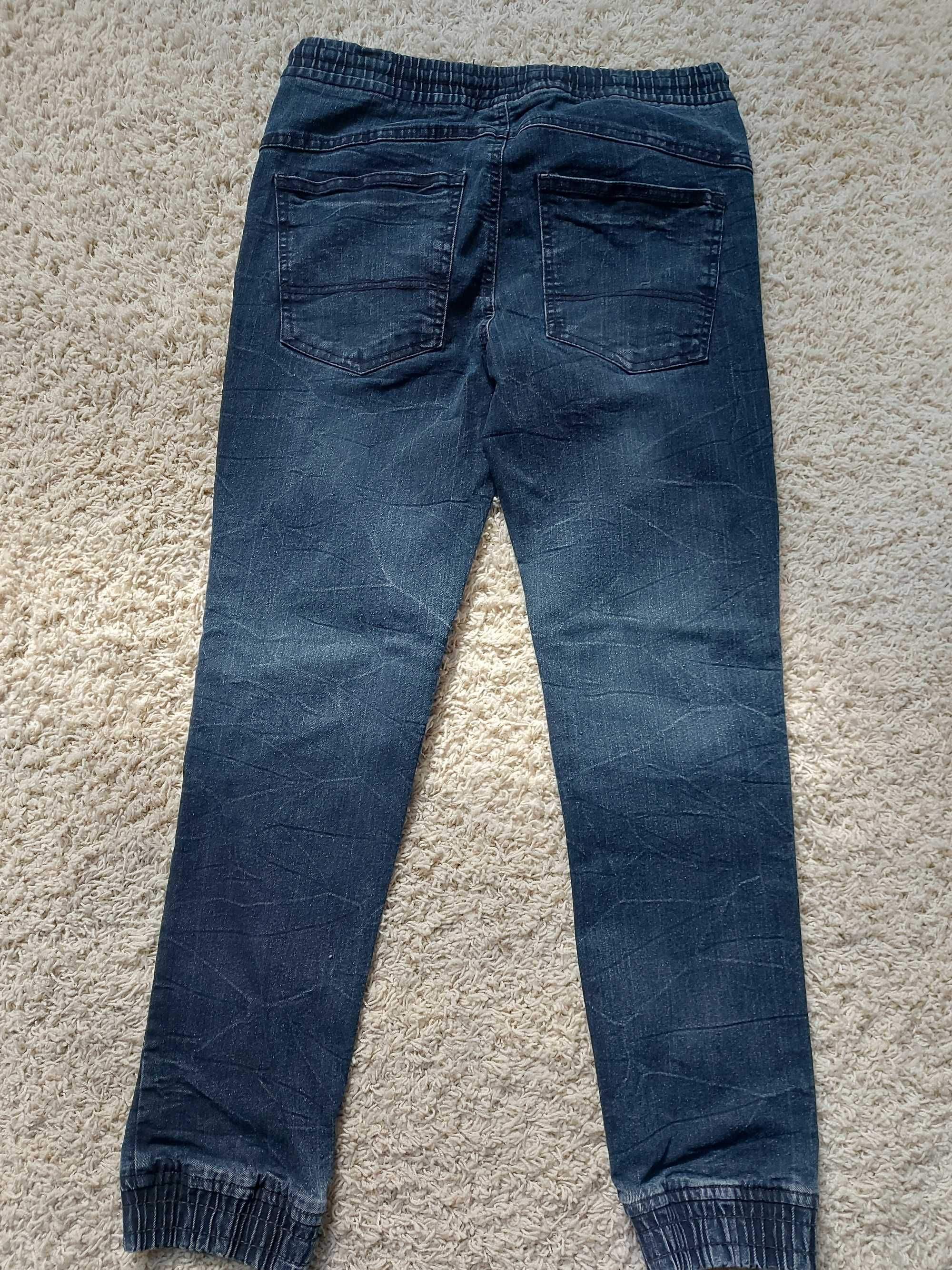 Spodnie jeansowe jogery chlopiece 164