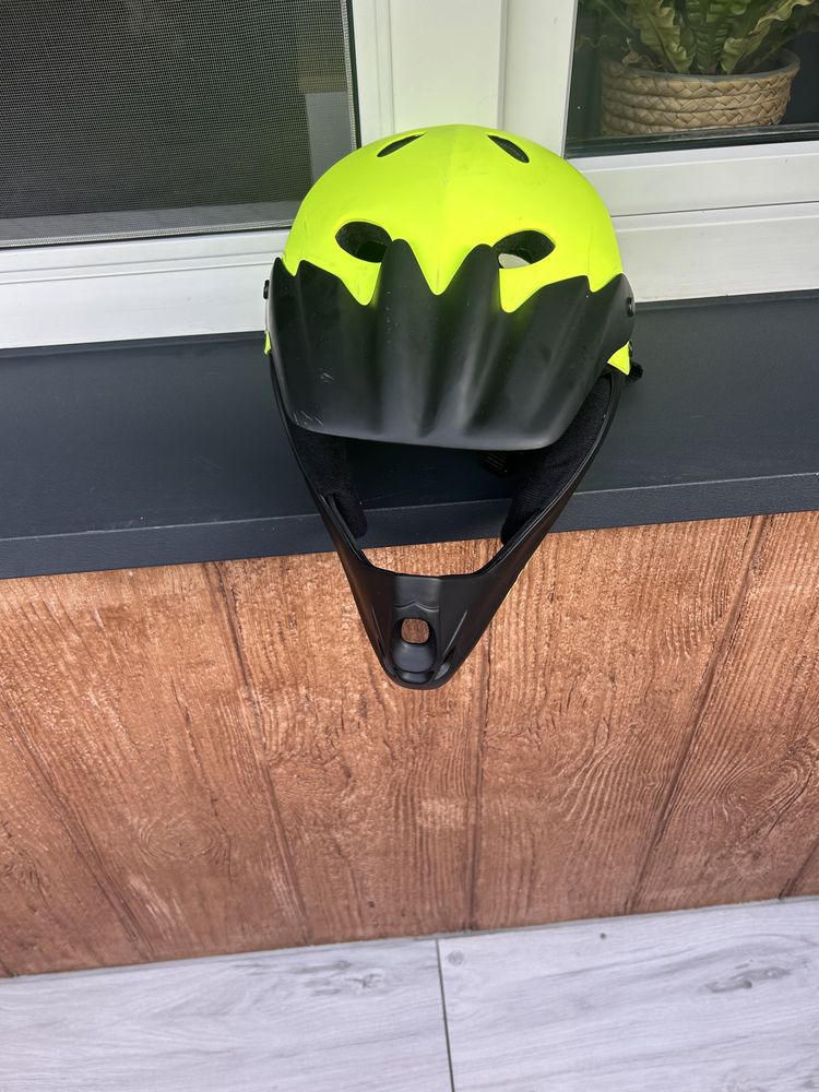 Kask rowerowy Fullface Author Hot Shot X9 żółto-czarny