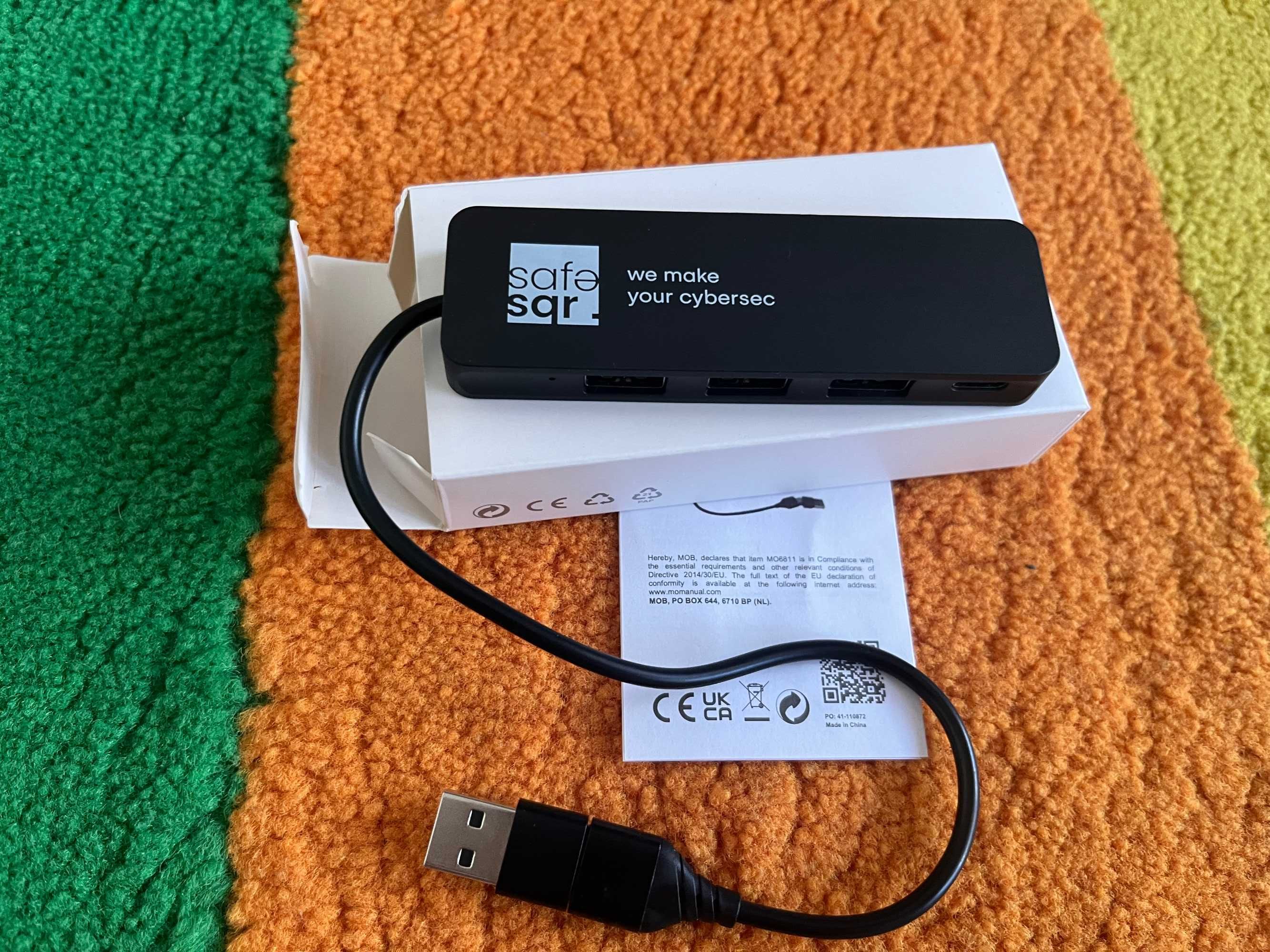 NOWY Hub USB-C 4 porty USB