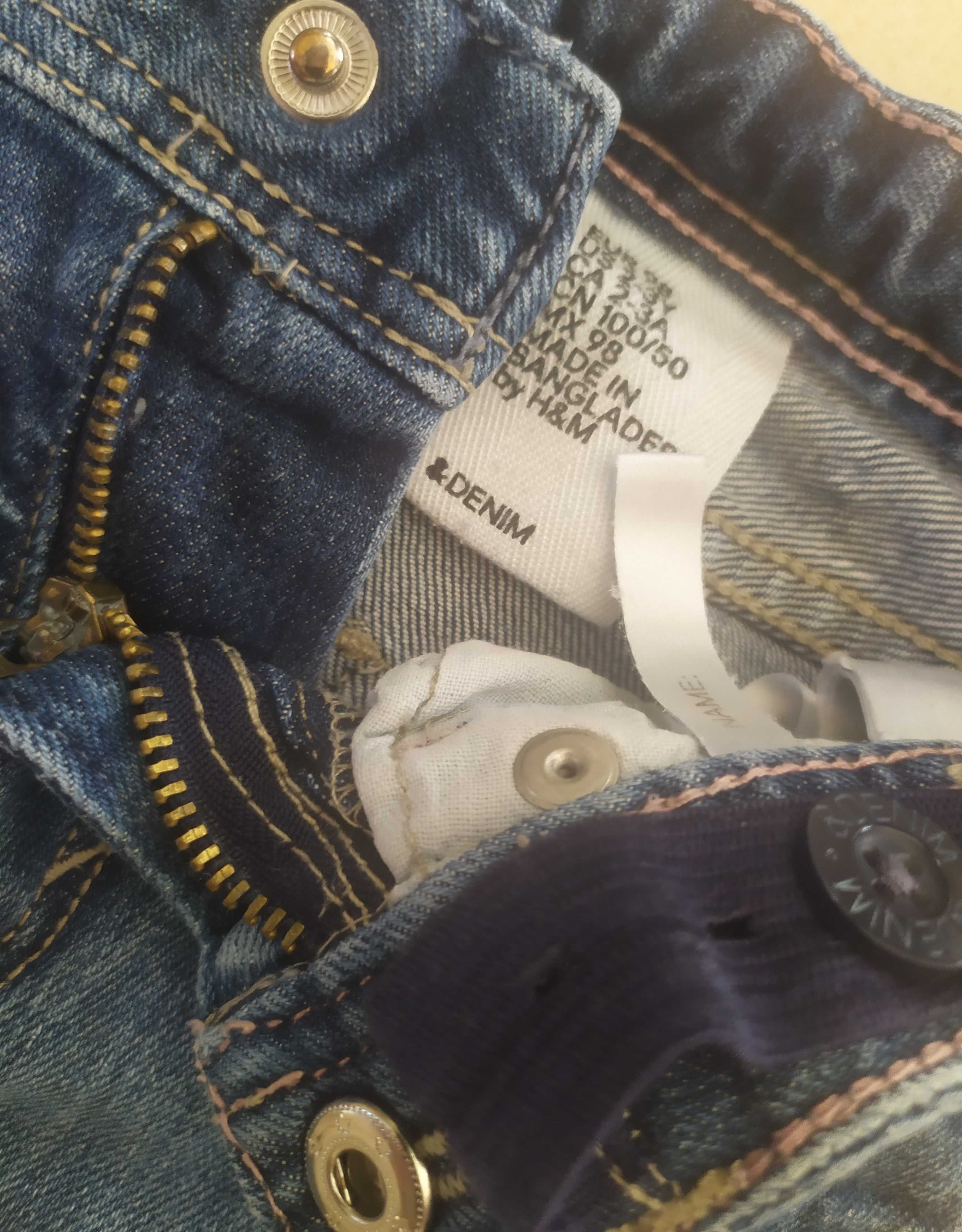 Spódnica 98  jeansowa mini H&M