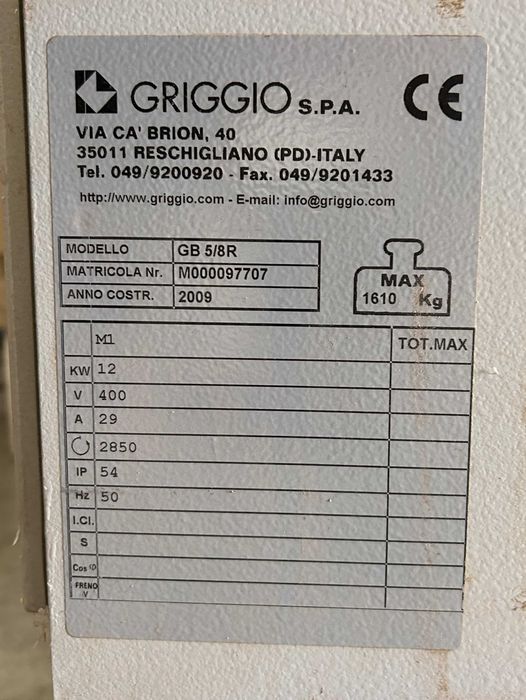 Okleiniarka jednostronna GRIGGIO