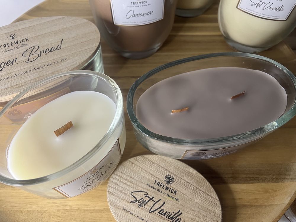 Оригінальні свічки Treewick з ефектом потріскування насичені ароматичн