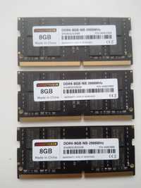 3шт. Нова 8/16Gb DDR5, DDR4 sodimm 3200-2666mhz ноутбук, комп'ютер, не