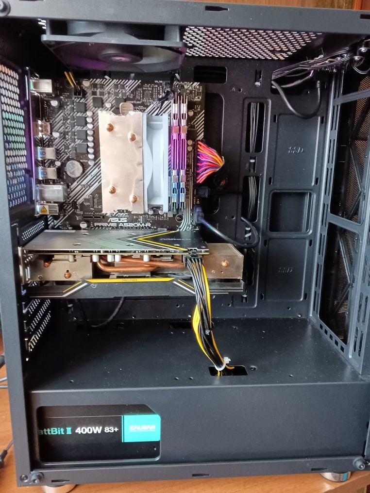 Игровой ПК компьютер AM4  Ryzen 5 5500/Rx 5600xt/m2 256g+HDD/ddr4 16g
