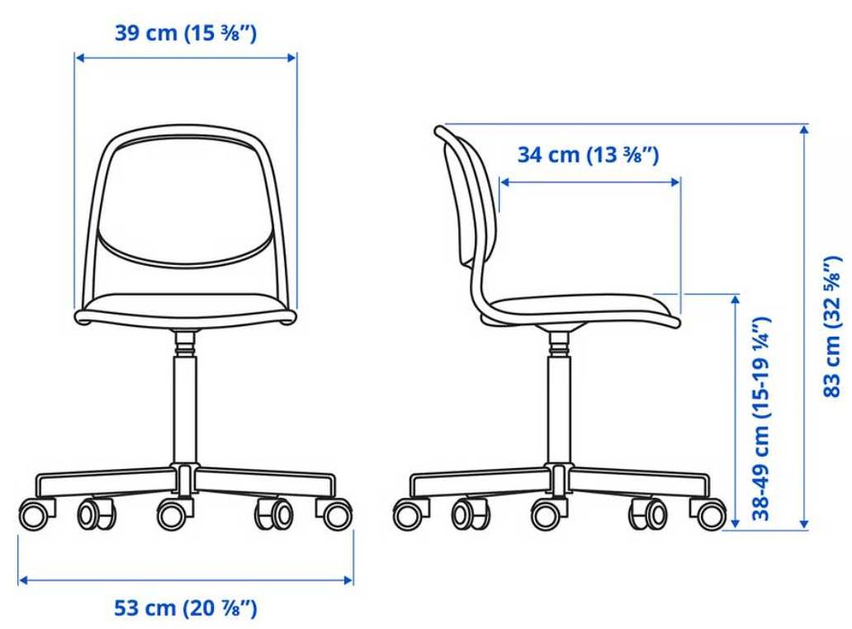 Biurko dziecięce z fotelem IKEA