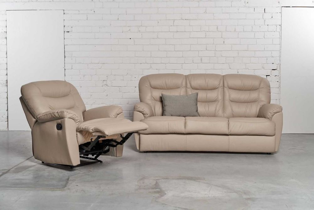 Zestaw Tania II Sofa 3os. i dwa fotele ! Kolory SKÓRA, relaks