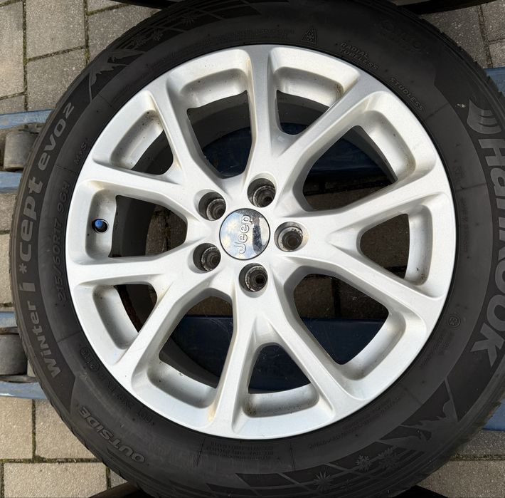 Felgi Jeep Cherokee Compass Renegade 5x110 215/60R17 czujniki zima