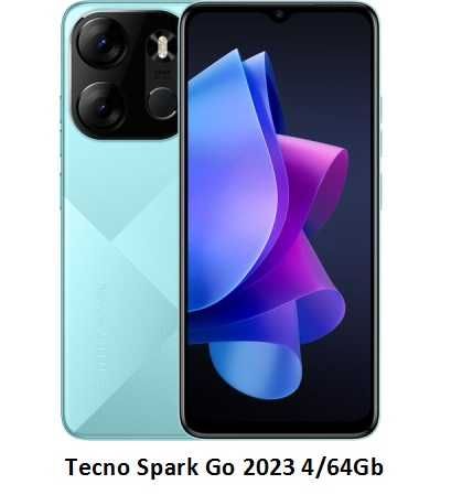 Мобильный телефон Tecno Spark Go 2023 4/64Gb Uyuni Blue Гарантия 6,5"