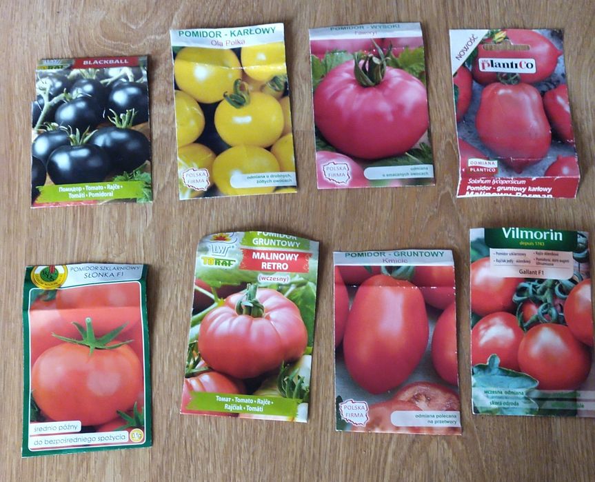 Nasiona 8 odmian pomidorów