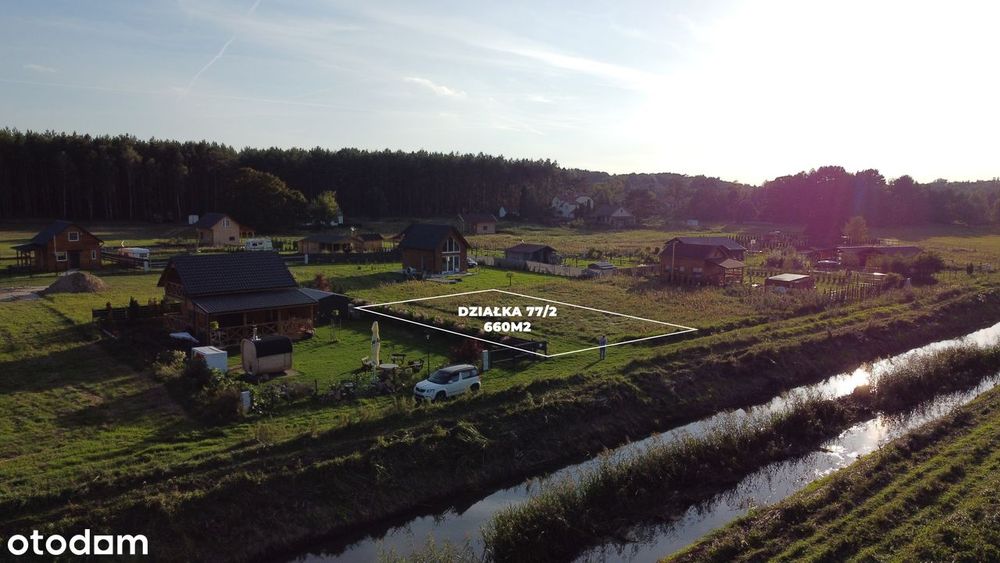 Działka budowlana BEZPOŚREDNIO przy Kanale Obry -> Jezioro Jesieńskie