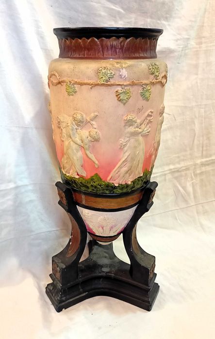 Vaso Cerâmica Policromada