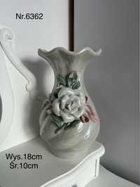 Ceramiczny wazon z kwiatkiem nr.6362