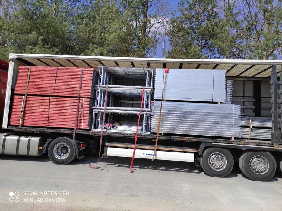 Rusztowanie elewacyjne Plettac 156m dostawa nowe rama podest