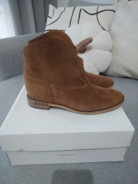Buty botki Badura skóra 39