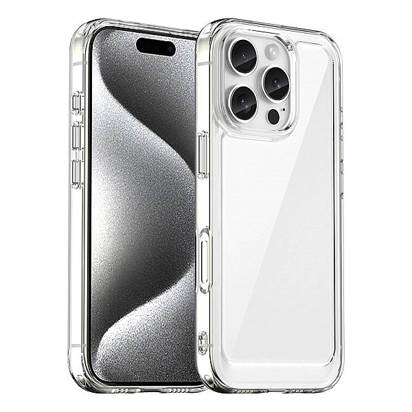 Etui Outer Space Case z żelową ramką do iPhone 16 Pro Max - przezroczy